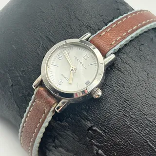 Photo of Tokyo Bay Silver-tone Brown Leather Women’s Quartz Watch Working New Battery 