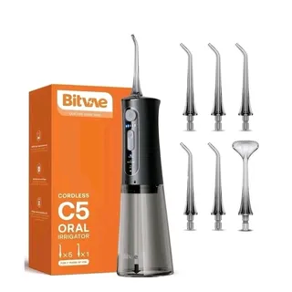 Photo of 6Nozzle Water Flosser Cordless Bitvae C5 Portable Oral Irrigator Dental Cleaner