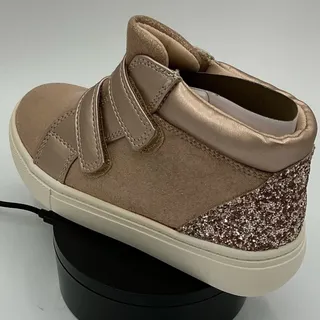 Photo of Joie Kids Sneakers in Glittery Beige and Brown Size 11