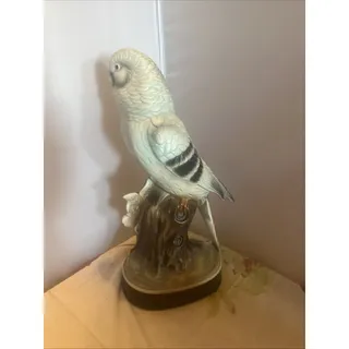 Photo of Vintage Japan Blue Parakeet 10" Figurine