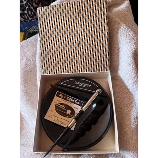 Photo of Mid-Century Saftee Big V Atomic Pen Ashtray In Original Box