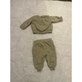 Photo of Rabbit Bear Organic Baby 0-3M Sage Floral Organic Cotton Cottagecore 2-Piece Set