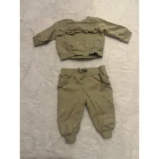 Photo of Rabbit Bear Organic Baby 0-3M Sage Floral Organic Cotton Cottagecore 2-Piece Set