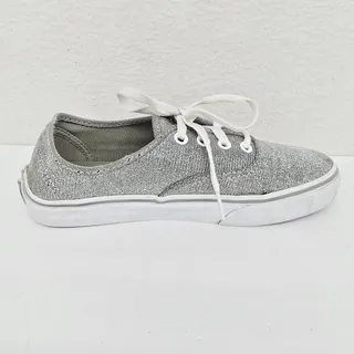 Photo of VANS Metallic Glitter Lace Up Sneakers Silver 7