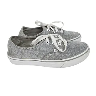 Photo of VANS Metallic Glitter Lace Up Sneakers Silver 7
