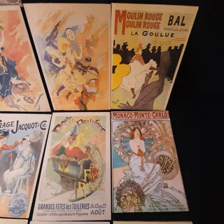 Photo of 16 Vintage French Advertising Art Nouveau Postcards Set 1994 British Printed New