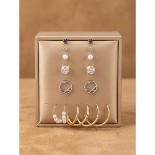 Photo of Mixed Stud & Hoop Earring Set | 8 Pairs