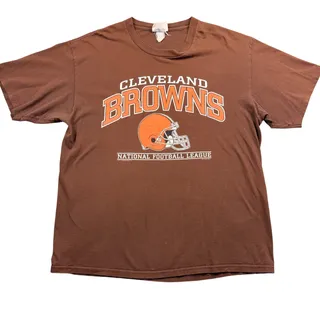 Photo of Vintage Cleveland Browns T-Shirt Y2K Sportswear Thrashed CSA Men's XL Orange