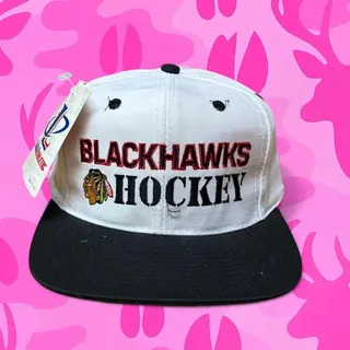 Photo of Vintage 90s Chicago Blackhawks Logo Athletic Snapback NWT