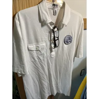 Photo of Karsten Ping vintage golf shirt Mens Large Cotton Polyester Polo Made In USA