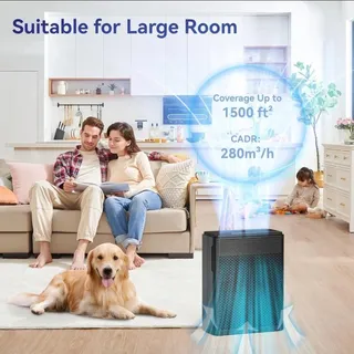 Photo of Air Purifier H13 True HEPA Filter 1500 Sq Ft Home RV Pet Smoke, TPLMB #P280