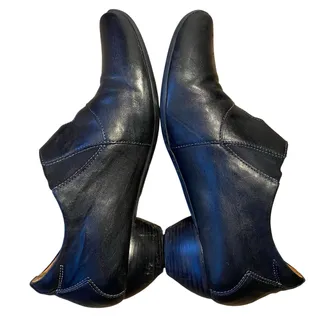 Photo of Think! Heel Mary Jane Women Sz 38 EU 8 US Black Leather Costume   