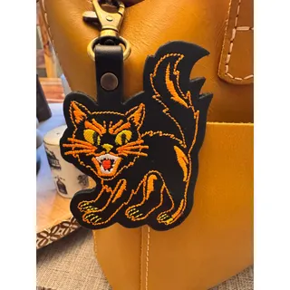 Photo of Portland Leather Cat Bag Charm Salem Purse Charm NEW!
