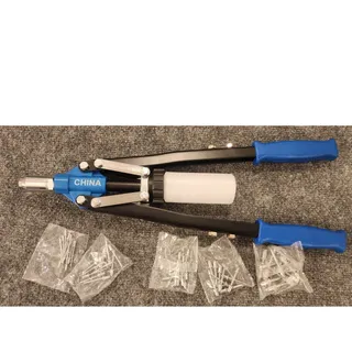 Photo of 17.5 Inch Heavy Duty Hand Riveter Lever Pop Rivet Gun Tool with Catch Bottle