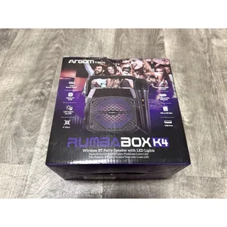 Photo of ArgomTech Rumba Box K4 Wireless Bluetooth Party Speaker with Microphone - NEW