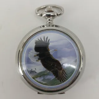 Photo of Avon Men's Pocket Watch Eagle Watch Majestic Flight Mountain