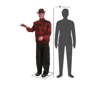 Photo of 6FT Freddy Krueger Animated Prop 1984 A Nightmare on Elm Street Animatronic LNEC