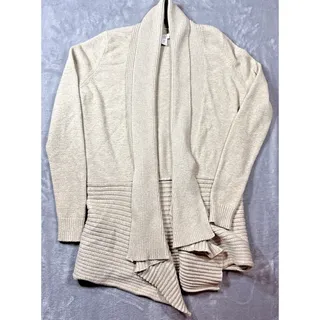 Photo of Fever Beige Waterfall Cardigan XS Boho Cottagecore Chic Office Wear Teacher