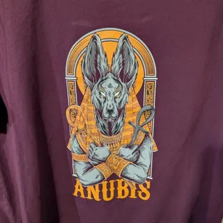 Photo of Two ANUBIS Egypt T-shirts Pharaoh hound 2XL Rapanui