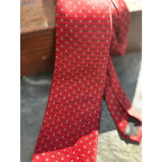 Photo of Arrow Red Geometric 100% Silk Mens Tie Classic Necktie