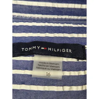 Photo of Tommy Hilfiger Striped Seersucker Sleeveless Top