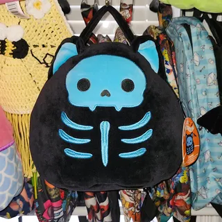Photo of Squishmallows STUMP Skeleton Kitty Halloween Pail NWT • 2024