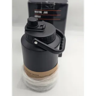 Photo of ARSLO 1 Gallon 128oz Insulated Stainless Steel Water Jug Handle Black Open Box
