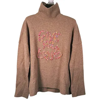 Photo of Zadig & Voltaire Alma Give Me Love Wool Sweater Womens XS Beige Graphic Knit