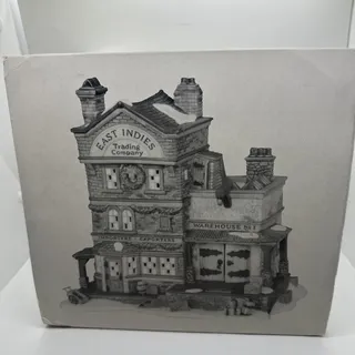 Photo of Dept 56 East Indies Trading Co. #58302 Dicken's Village Christmas House W/Light