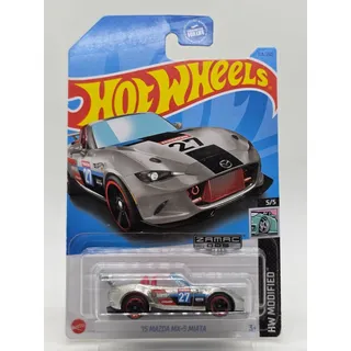 Photo of 2023 Hot Wheels ’15 Mazda MX-5 Miata HW Modified ZAMAC #009 Walmart Exclusive
