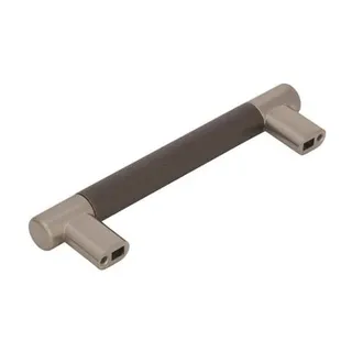 Photo of Amerock 128MM Handle Satin Nickel/ Oil-Rubbed Bronze