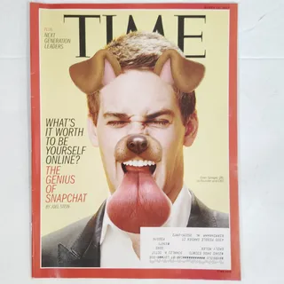 Photo of TIME Magazine March 13 2017 Vol 189 No 9 The Genius of Snapchat Back Issue