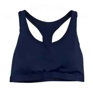 Photo of Fabletics Sports Bra Strappy Back Pull On Elastic Band Blue Purple Women's 30