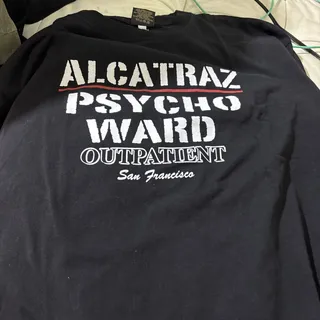 Photo of Vintage Y2K Alcatraz Psycho Ward Outpatient T Shirt 2XL San Francisco