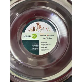 Photo of Iconic Pet Supplies Feeding Bowl Non-Slip Stainless Steel