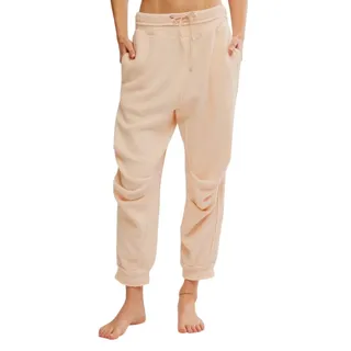 Photo of Free People Day Off Women's Fleece Jogger in Tender Peach, Size L