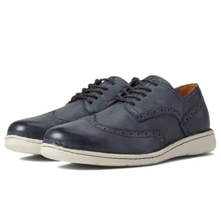 Photo of Born Tobias Men's Oxford Shoes Full Grain Leather Navy Size 8