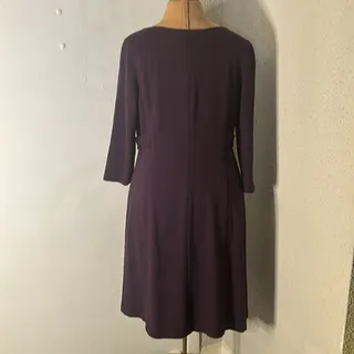 Photo of A Pea in a Pod Purple Midi Sheath Maternity Dress M Comfy Cozycore Classic
