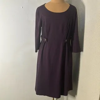 Photo of A Pea in a Pod Purple Midi Sheath Maternity Dress M Comfy Cozycore Classic