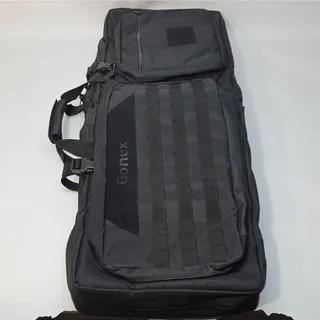 Photo of Gonex Black Soft Double Rifle Case with Shoulder Strap Handle And Backpack Strap