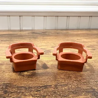 Photo of Fisher Price Original Little People Captain's Chair Set of 2 Medium Brown
