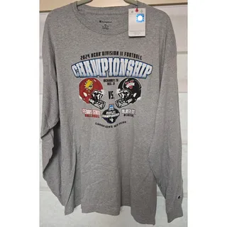 Photo of Champion 2024 NCAA D2 Ferris State Valdosta Championship 2XL Long Sleeve NWT NEW