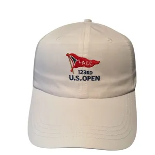 Photo of 123rd US Open LACC USGA Official Member Golf Strapback Hat White Cotton