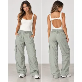 Photo of Free People Intimately Bodysuit S + White Fox Parachute Pants XS Set