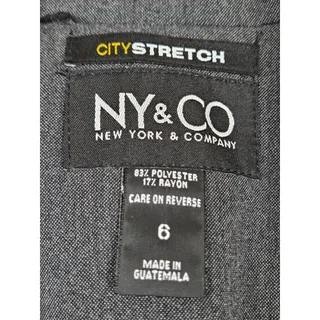 Photo of NY&Co City Stretch Gray Full Zip Blazer Jacket 