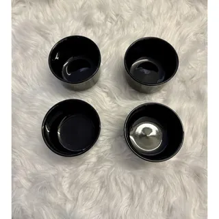 Photo of Set Of 4 Vintage Mervyn’s Japan Soup Or Cereal Bowls - Black