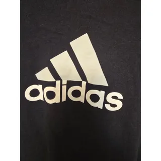 Photo of Adidas Mens M Medium Navy Blue Big Logo T Shirt 100% Cotton 2010 T Shirt