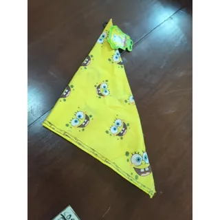 Photo of Nickelodeon SpongeBob SquarePants Faces 22" X 22" Yellow Bandana New w/ Tag