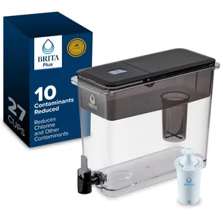 Photo of Brita XL 27 Cup Water Filter Pitcher, 1 Brita Plus Filter- Black