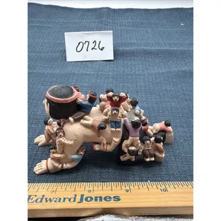Photo of American Legacy Southwestern Pueblo The Story Teller set of 3 Figurines - rare